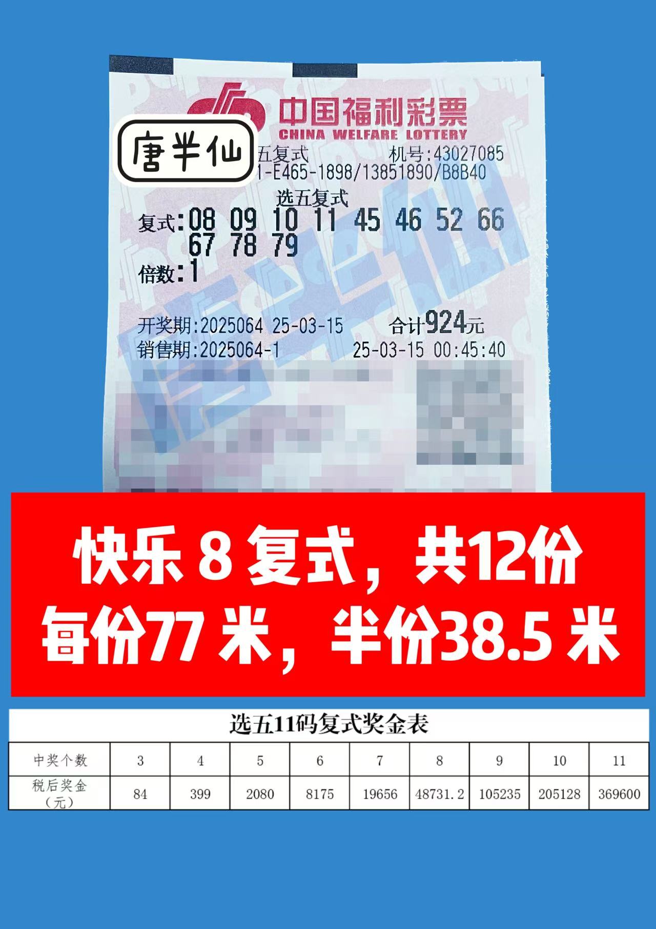 3 03月15日实票分享