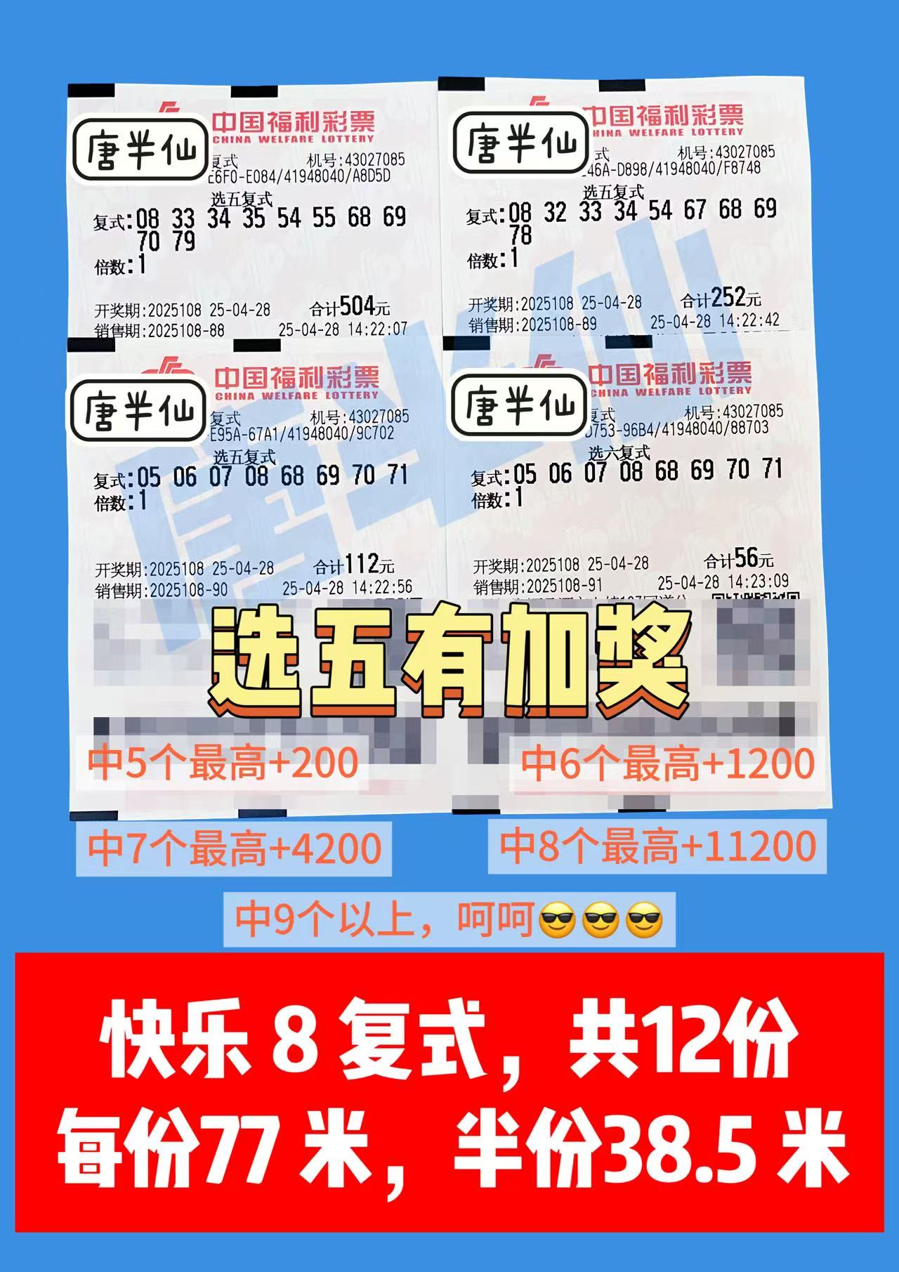 复式-21 04月28日实票分享