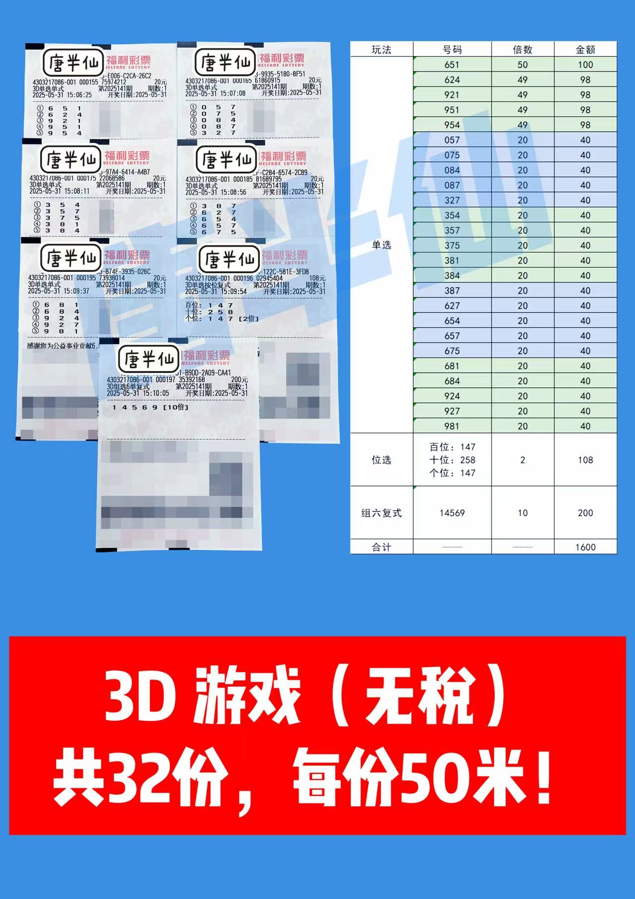 1748676868-3D 05月31日实票分享