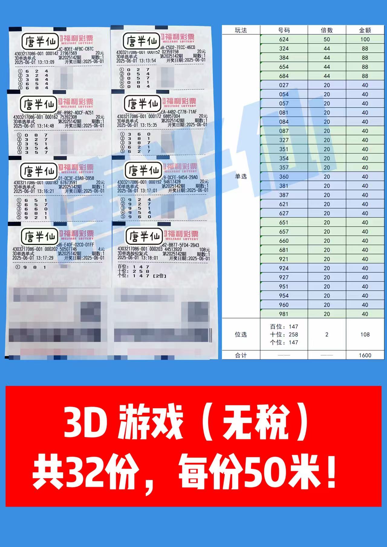 1748756007-3D 06月01日实票分享
