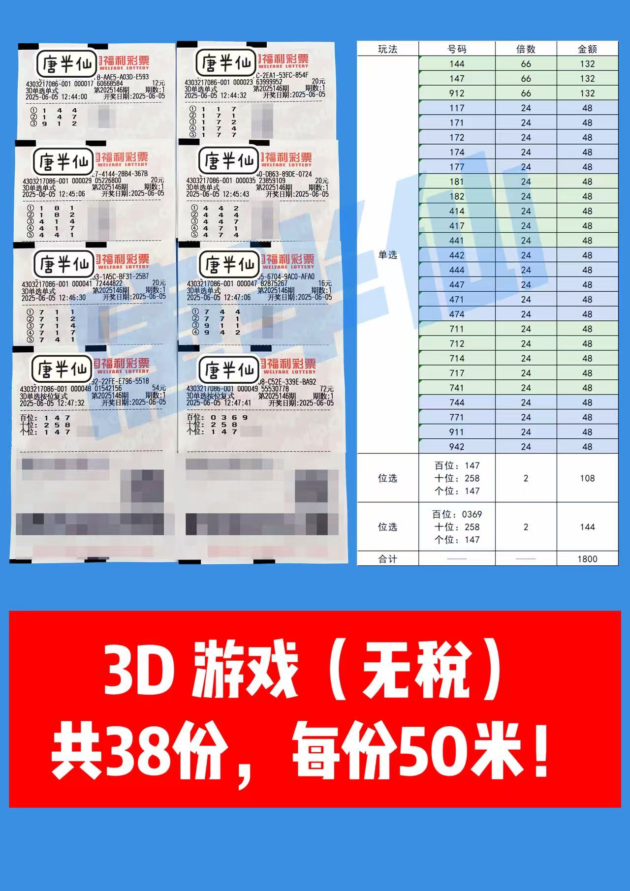1749100537-3D 06月05日实票分享