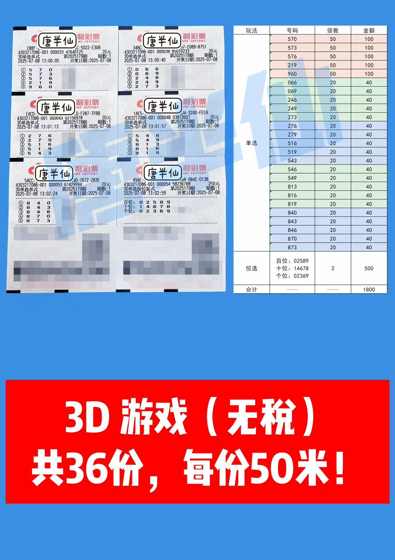 1751951787-3D 07月08日实票分享