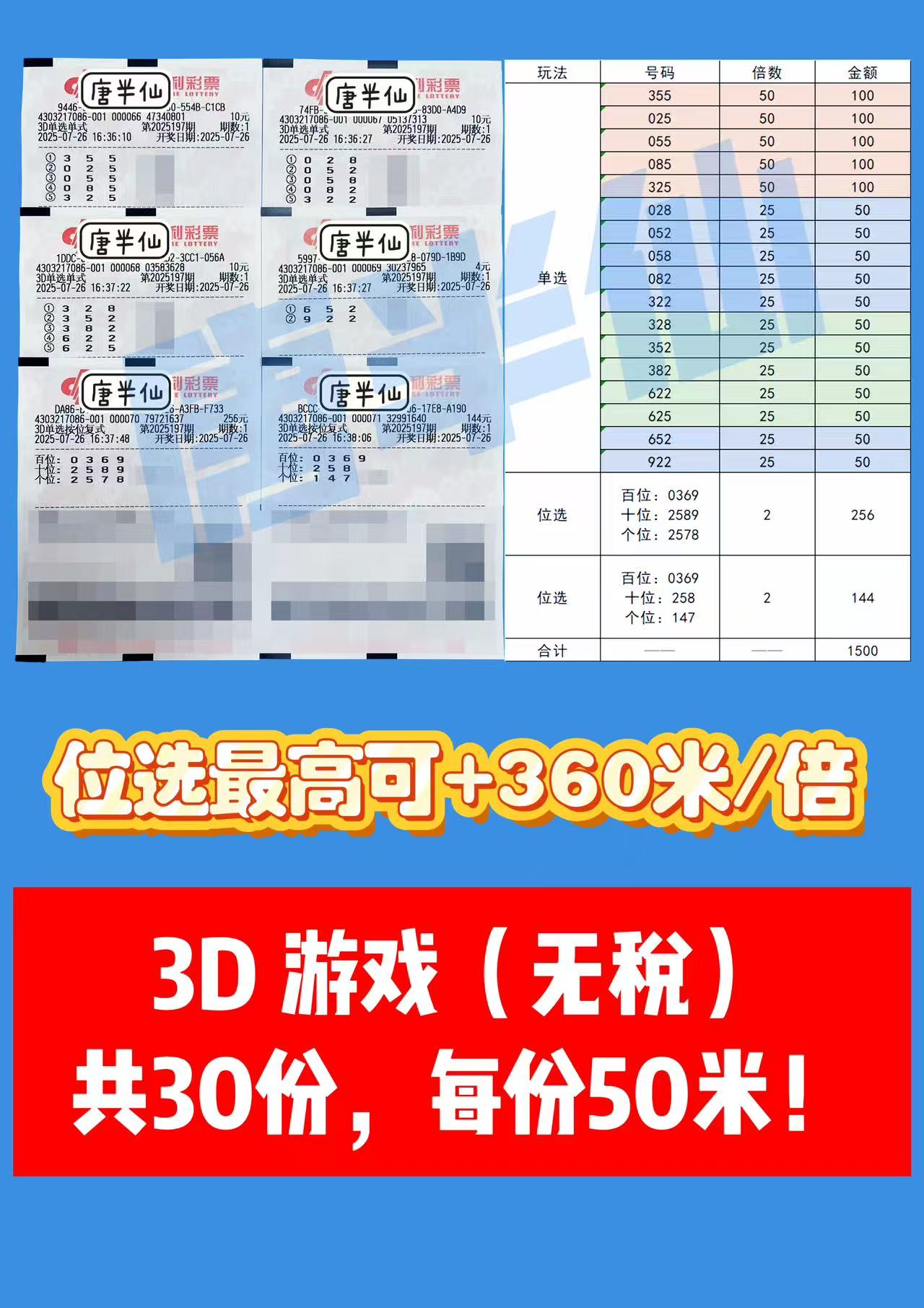 1753520211-3D 07月26日实票分享