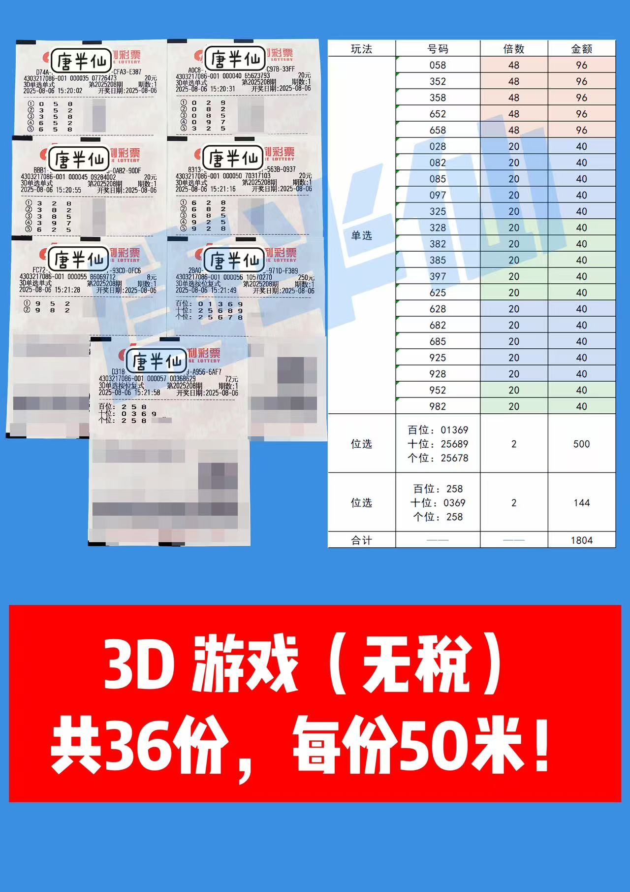 1754465892-3D 08月06日实票分享