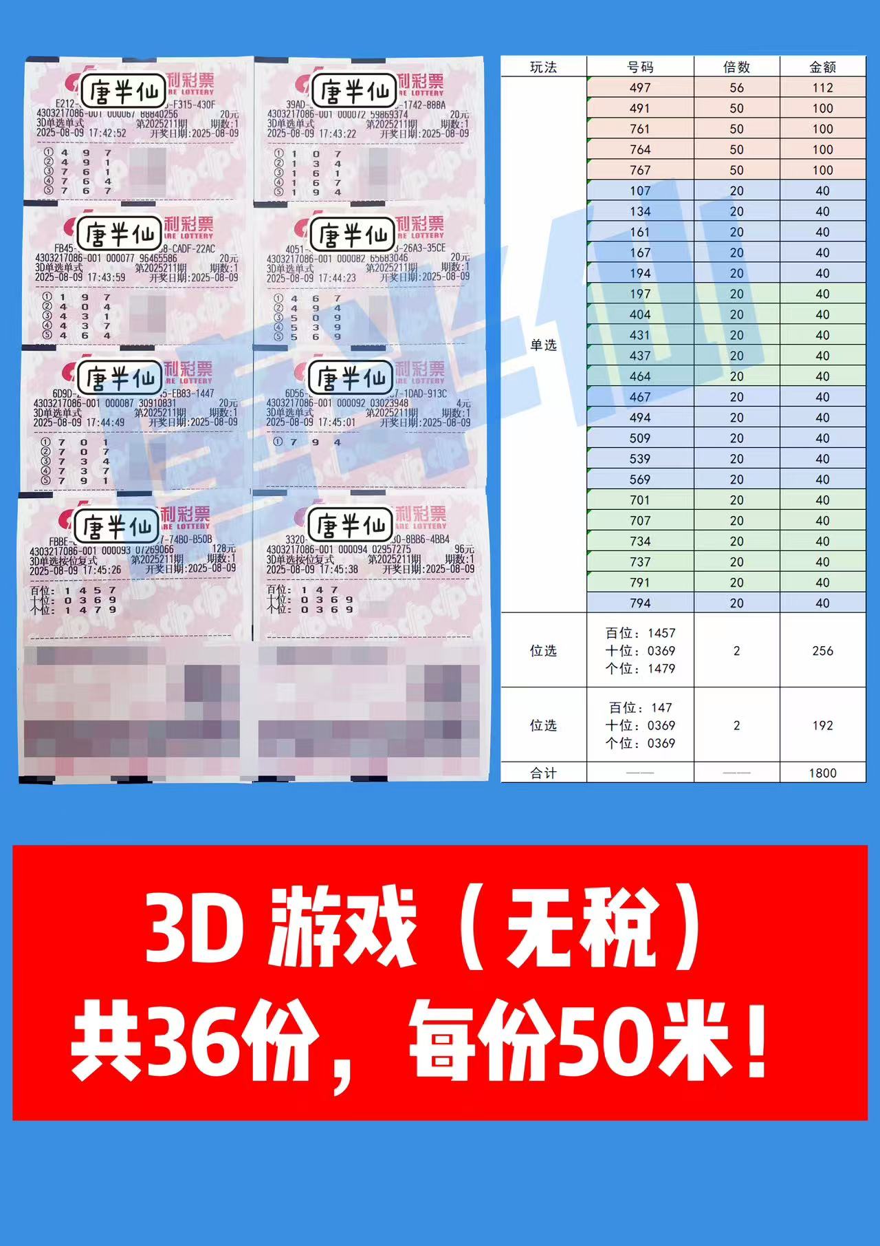 1754733537-3D 08月09日实票分享