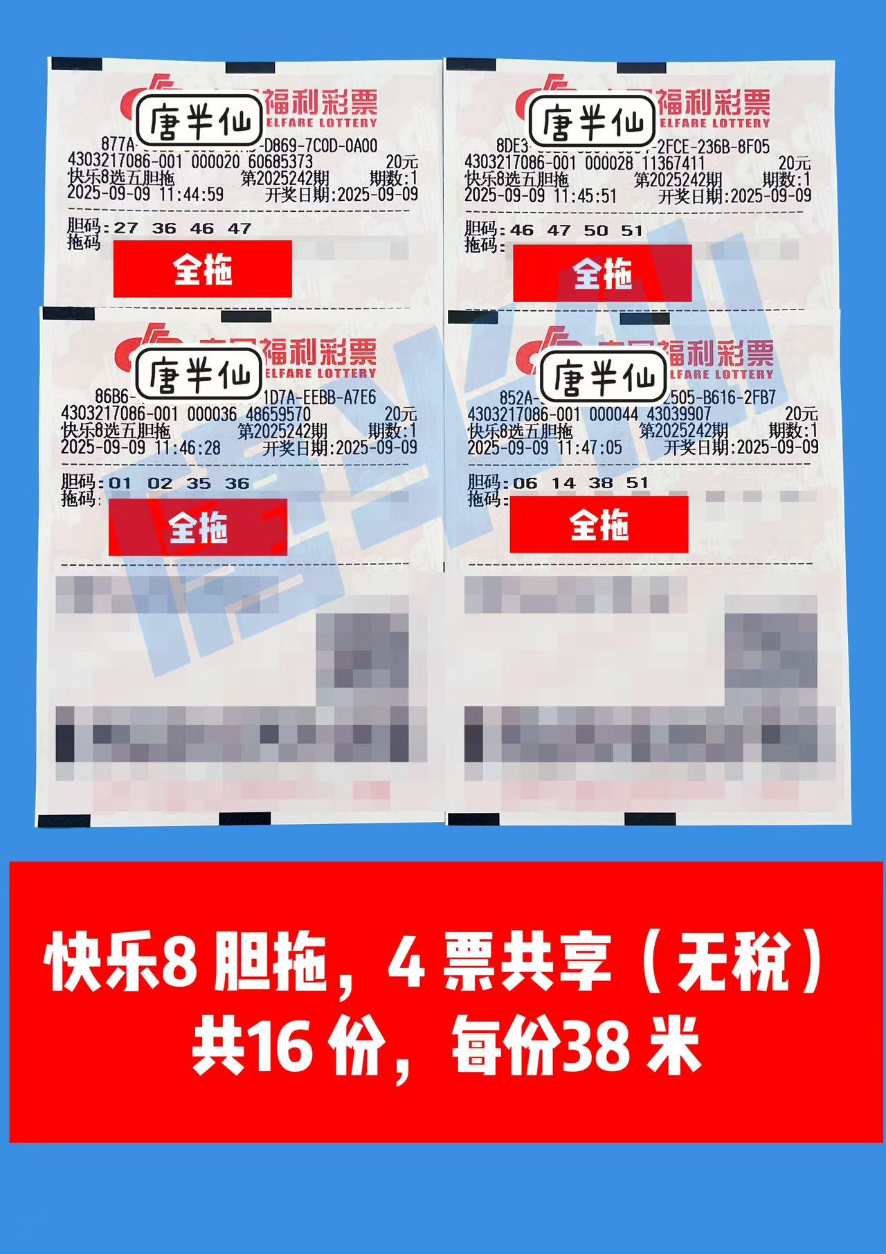 1757390841-胆拖 09月09日实票分享