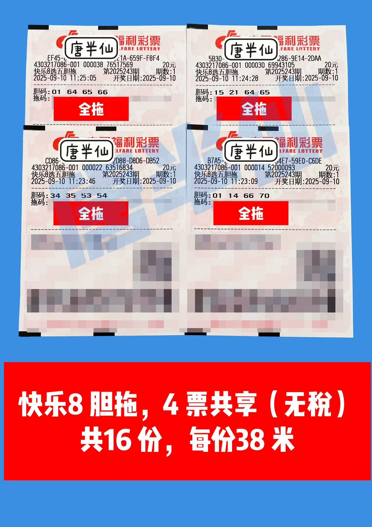 1757475360-胆拖 09月10日实票分享