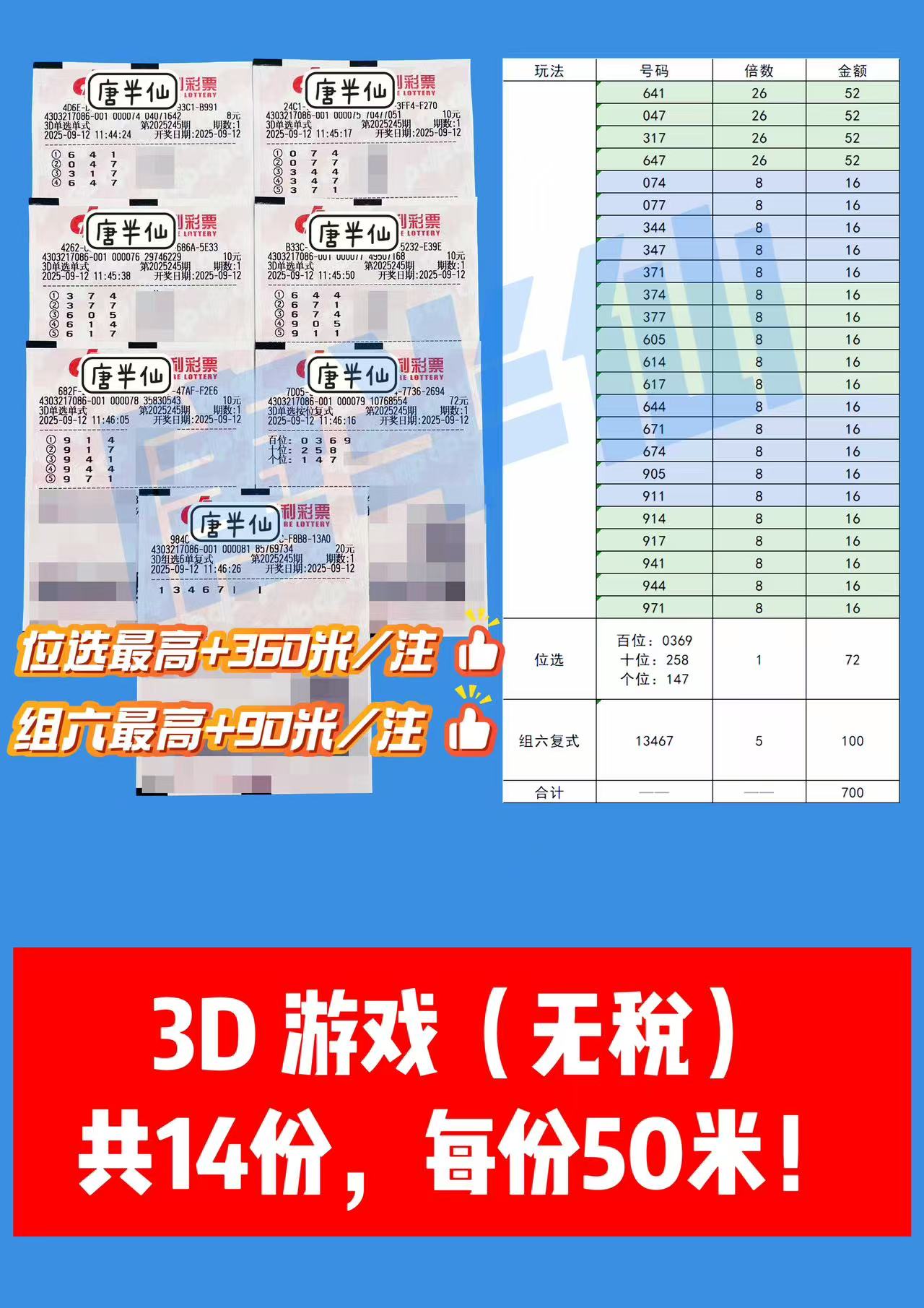 1757650092-3D 09月12日实票分享
