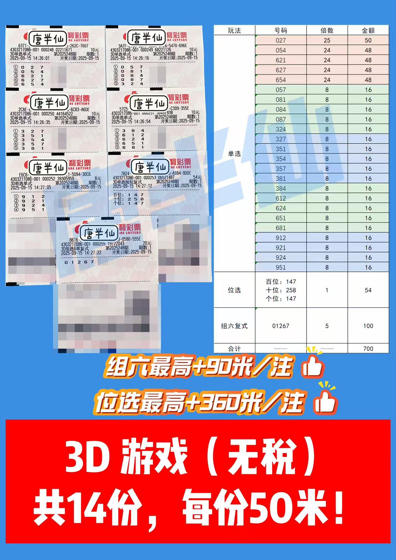1757918380-3D 09月15日实票分享
