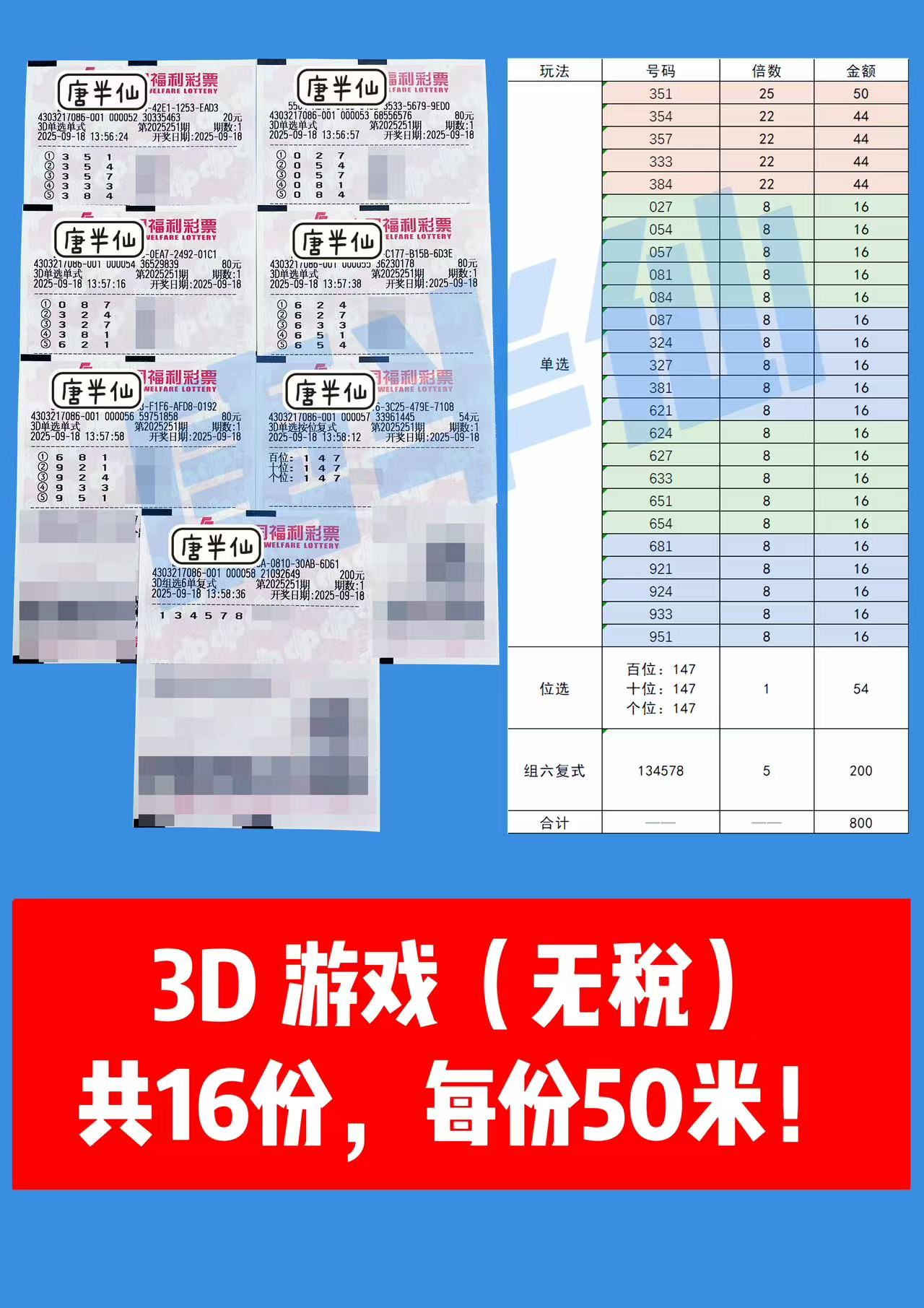 1758176015-3D 09月18日实票分享
