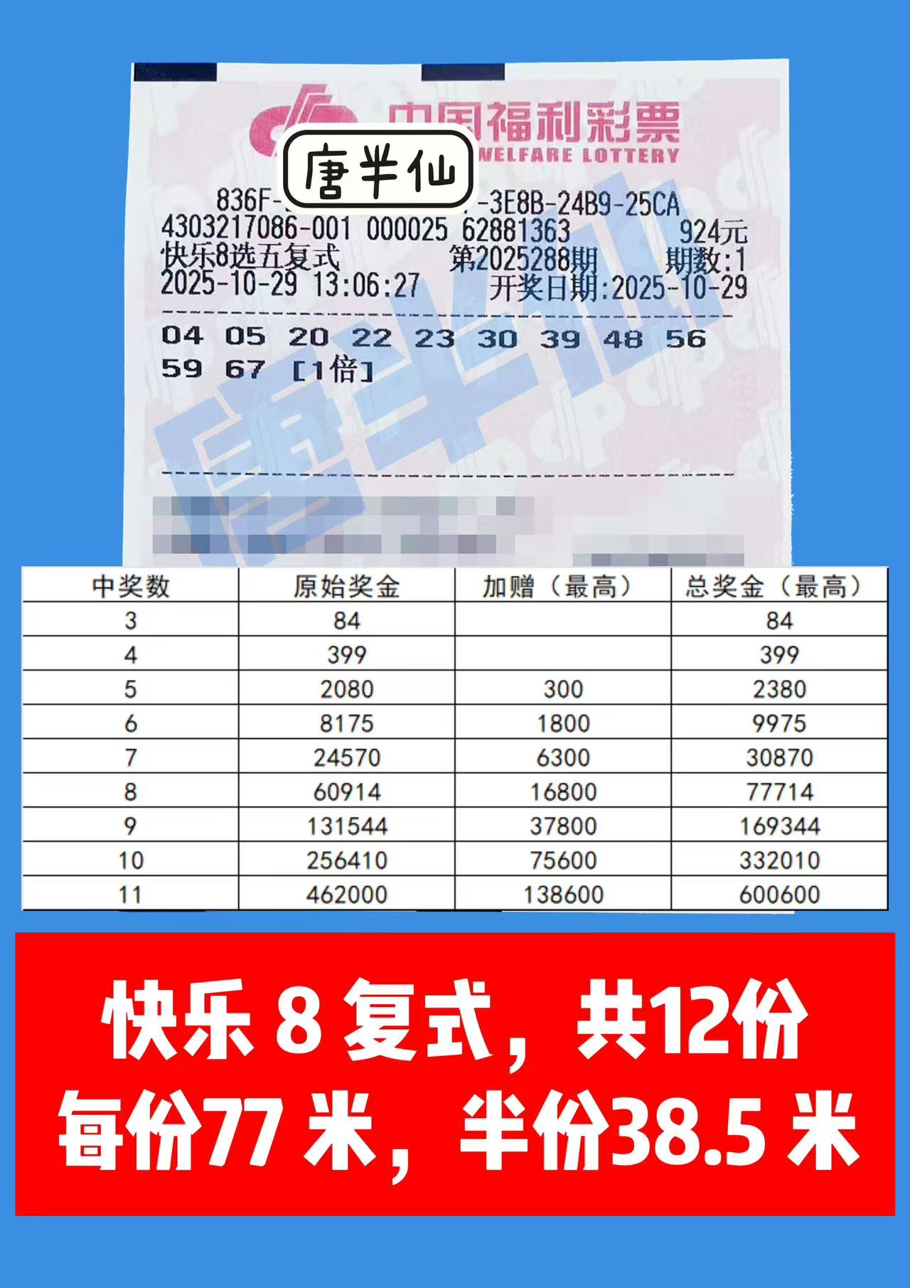 1761716524-复式 10月29日实票分享