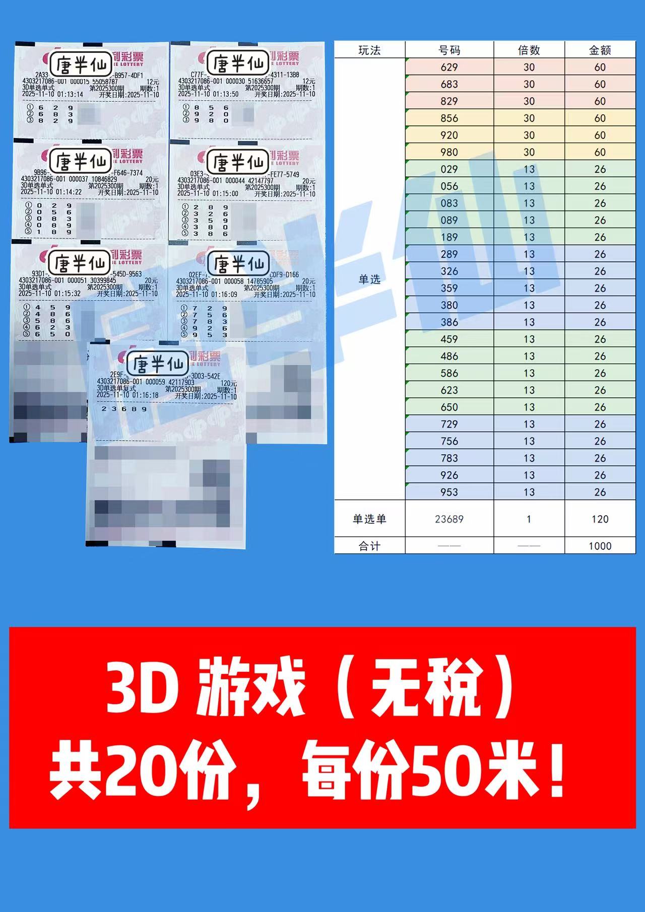 1762709447-3D 11月10日实票分享