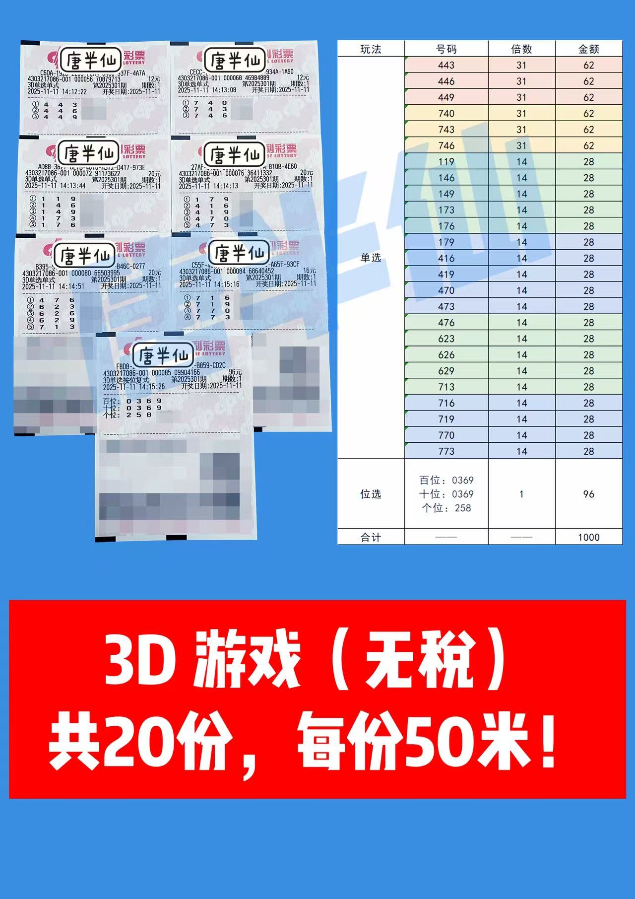 1762843036-3D 11月11日实票分享