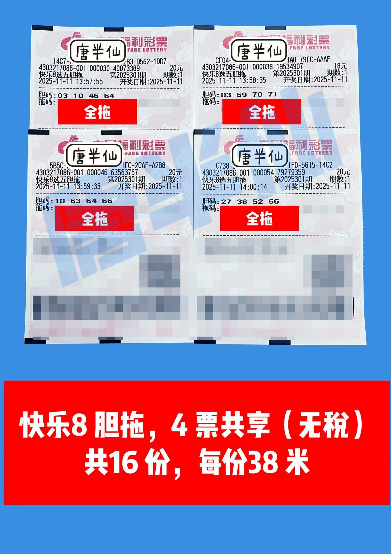 1762843037-胆拖 11月11日实票分享