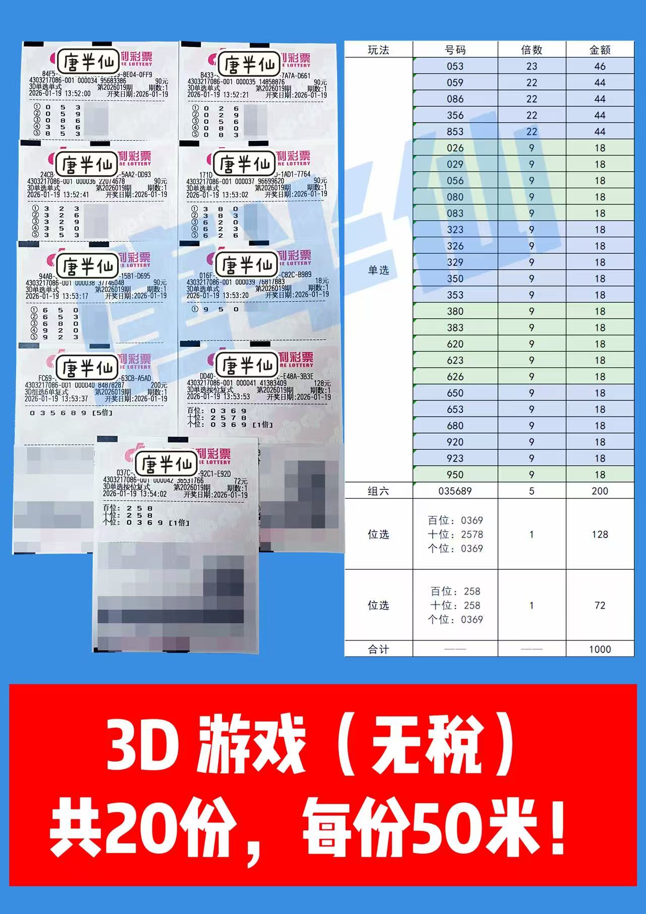 1768803182-3D 1月19日实票分享