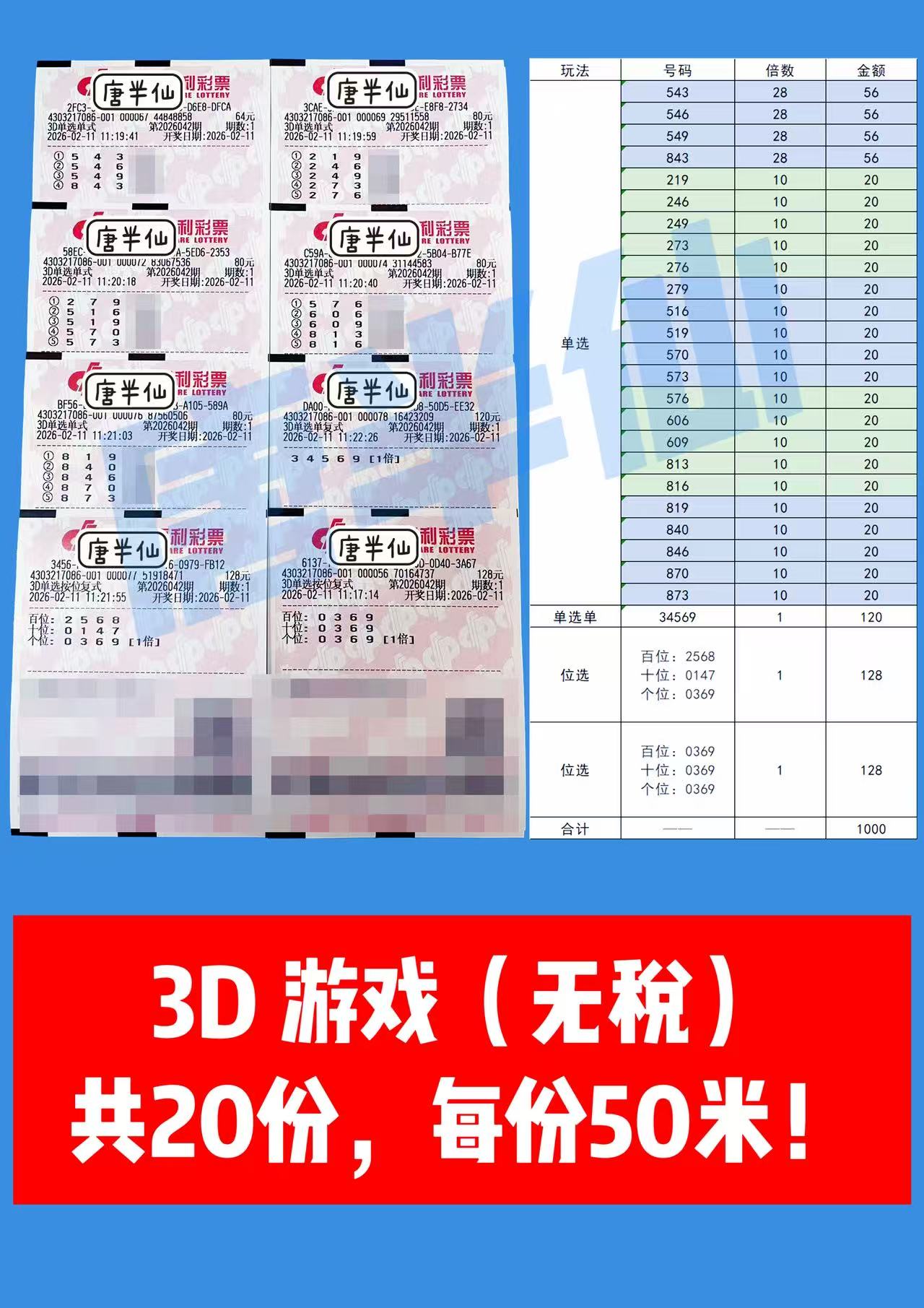 1770781896-3D 2月11日实票分享